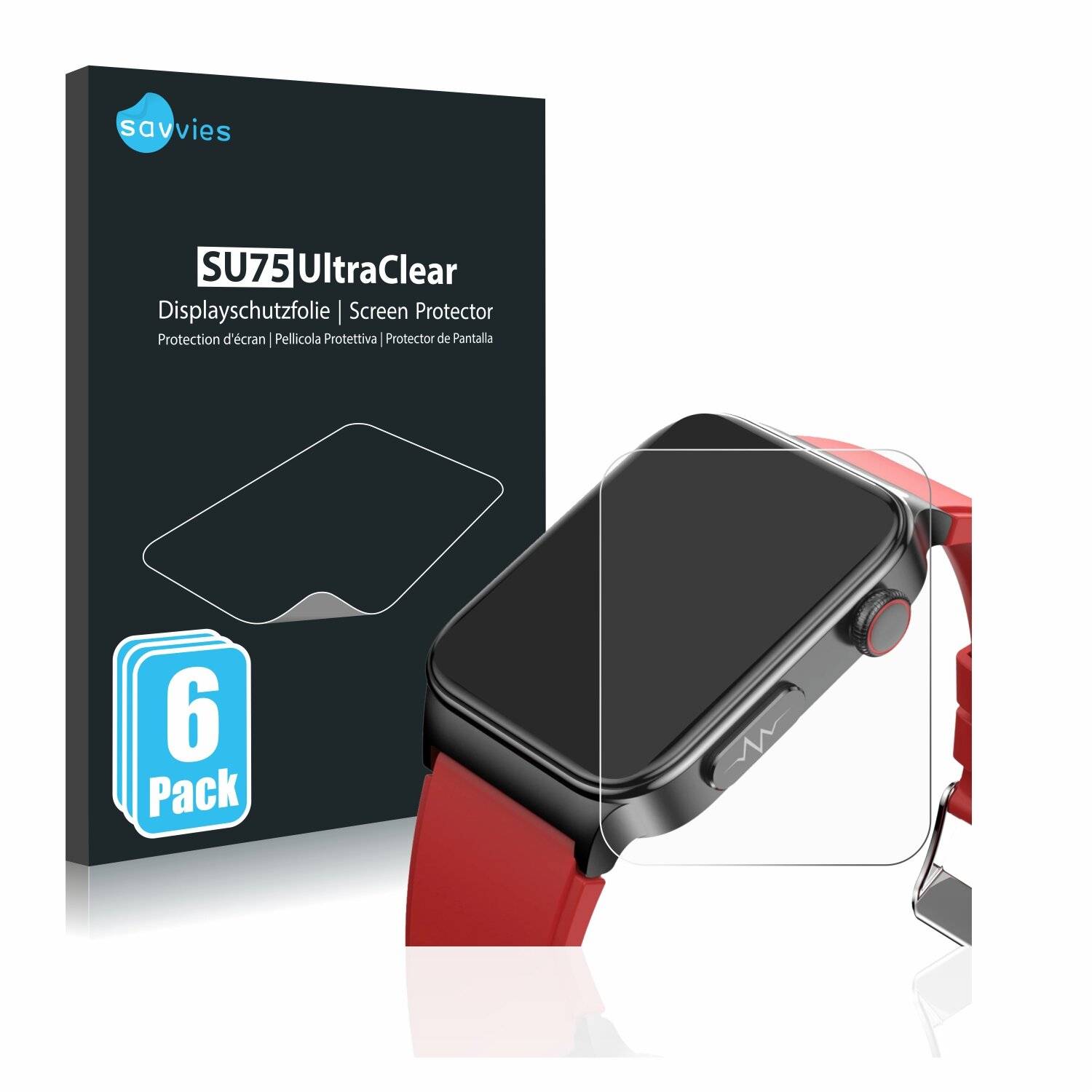 6x Savvies SU75 Displayschutzfolie für Lige