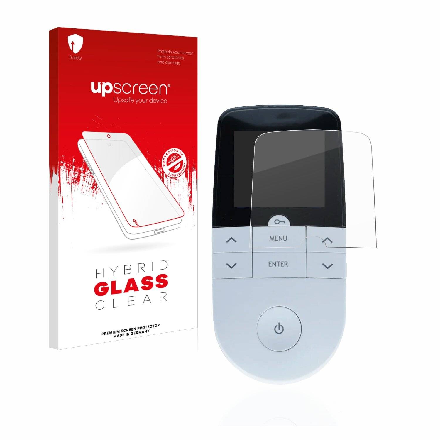 upscreen Hybrid Glass Clear Premium Schutzglas Folie für Beurer EM 49 Digital