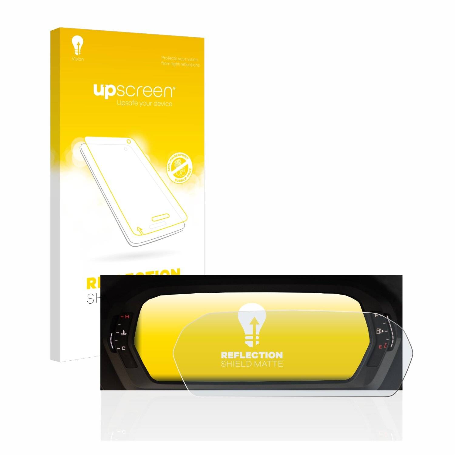 upscreen Reflection Shield Matte Premium Displayschutzfolie für Audi A3 2023 Virtual