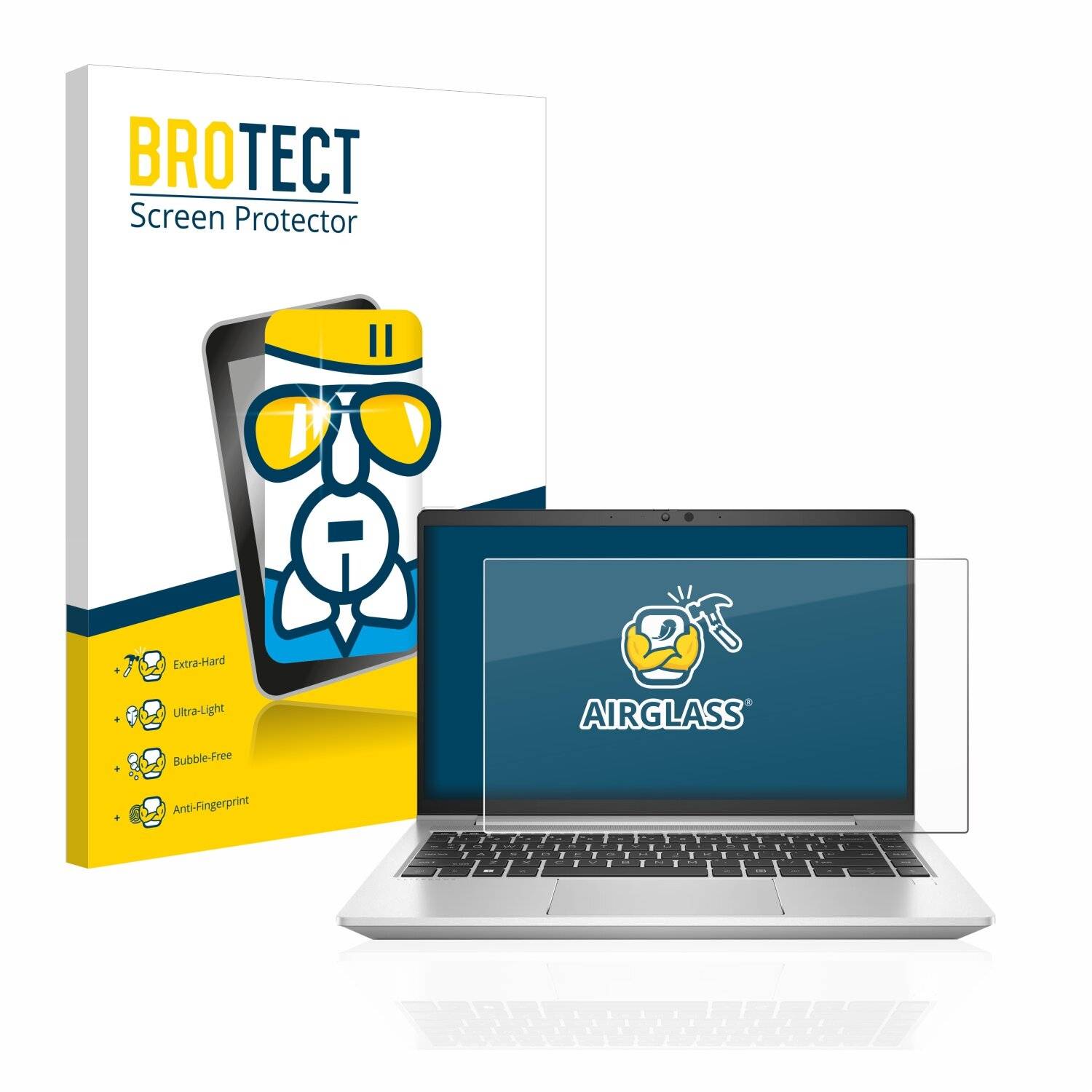 BROTECT AirGlass Schutzglas Folie für HP EliteBook 640