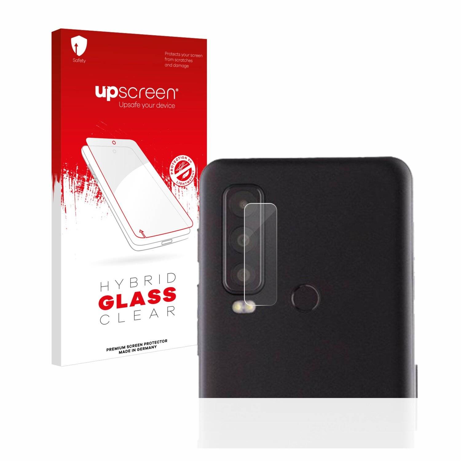 upscreen Hybrid Glass Clear Premium Schutzglas Folie für Caterpillar Cat S75 (NUR