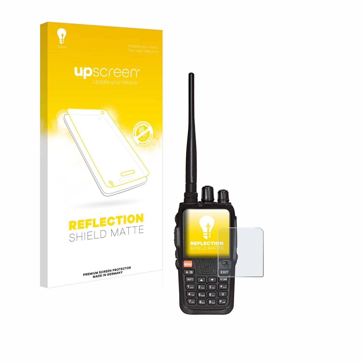 upscreen Reflection Shield Matte Premium Displayschutzfolie für Wouxun