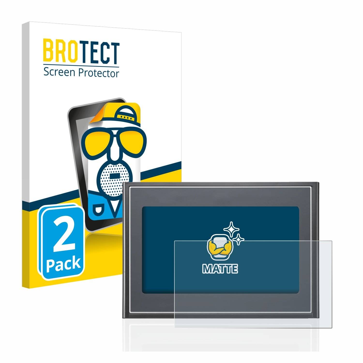 2x BROTECT Matte Displayschutzfolie für Delta DOP-107WV - Entspiegelt,