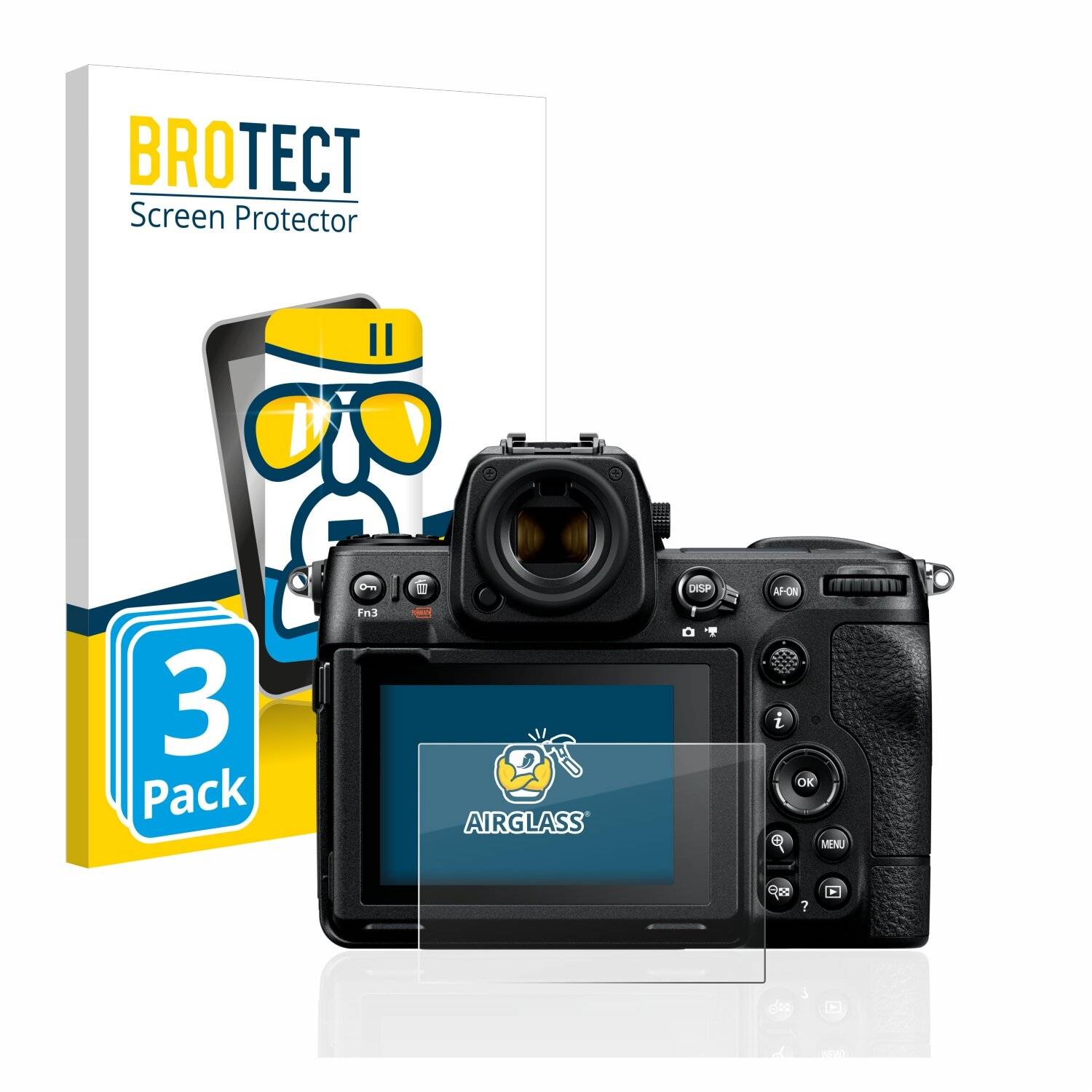 3x BROTECT AirGlass Schutzglas Folie für Nikon Z