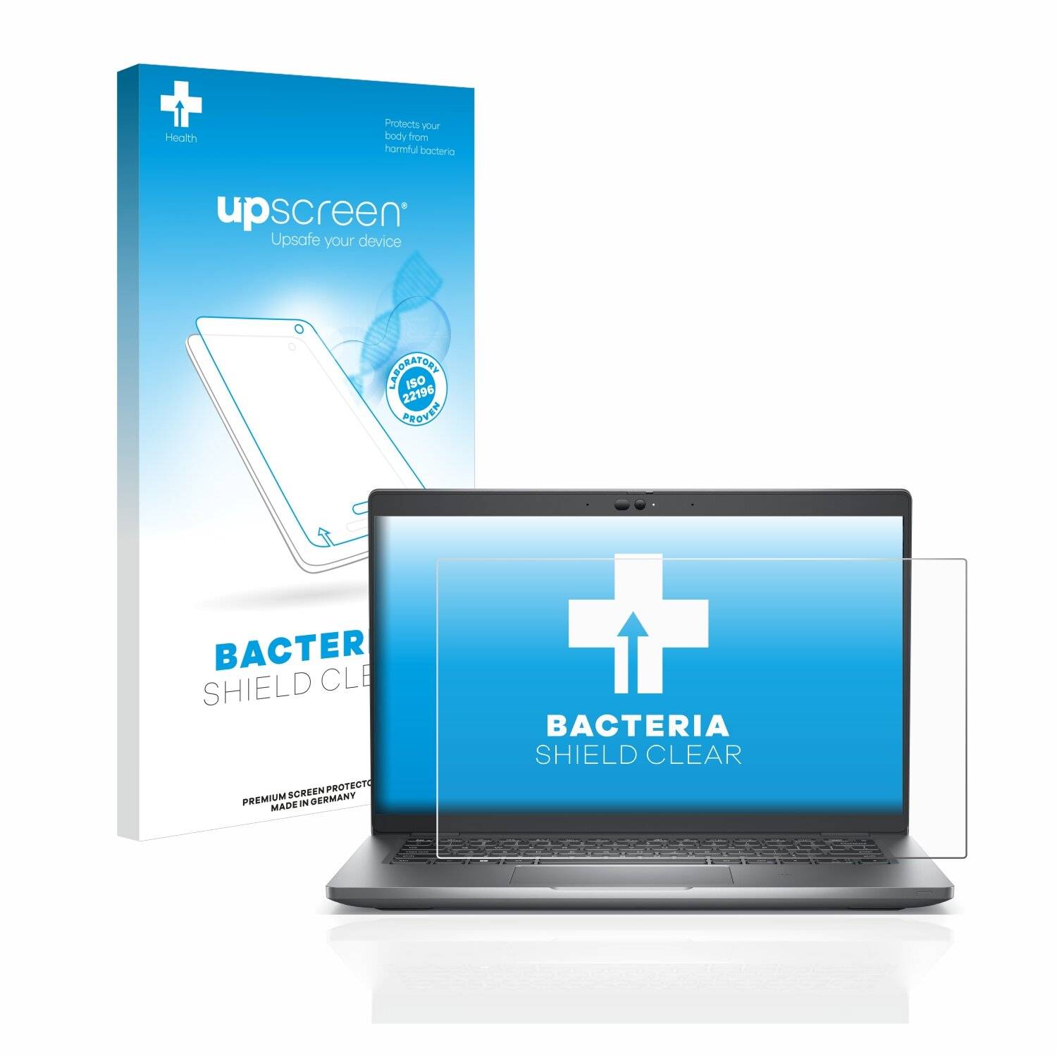 upscreen Bacteria Shield Clear Premium Antibakterielle Displayschutzfolie für Dell Latitude