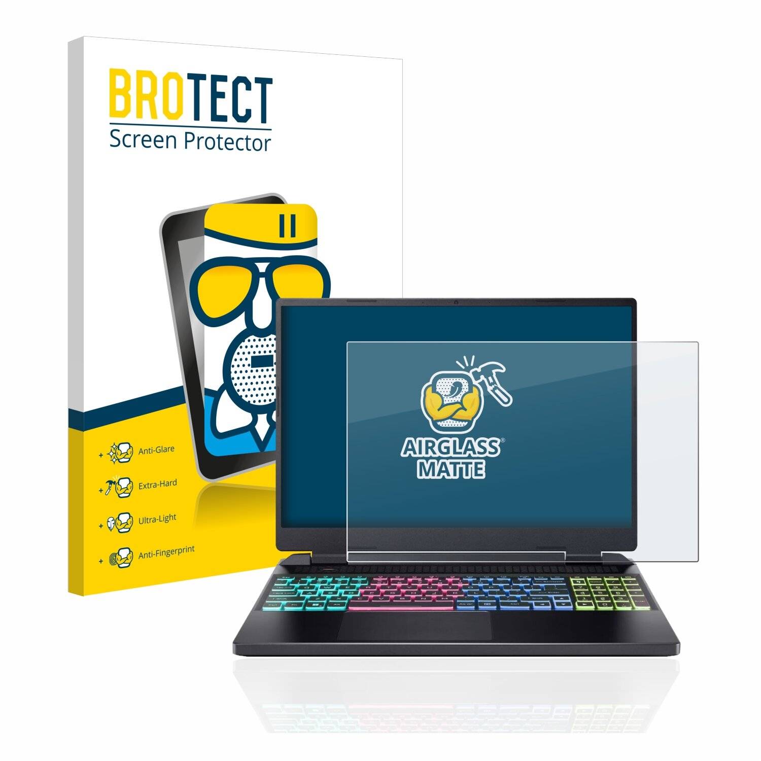 BROTECT AirGlass Matte Schutzglas Folie für Acer Nitro