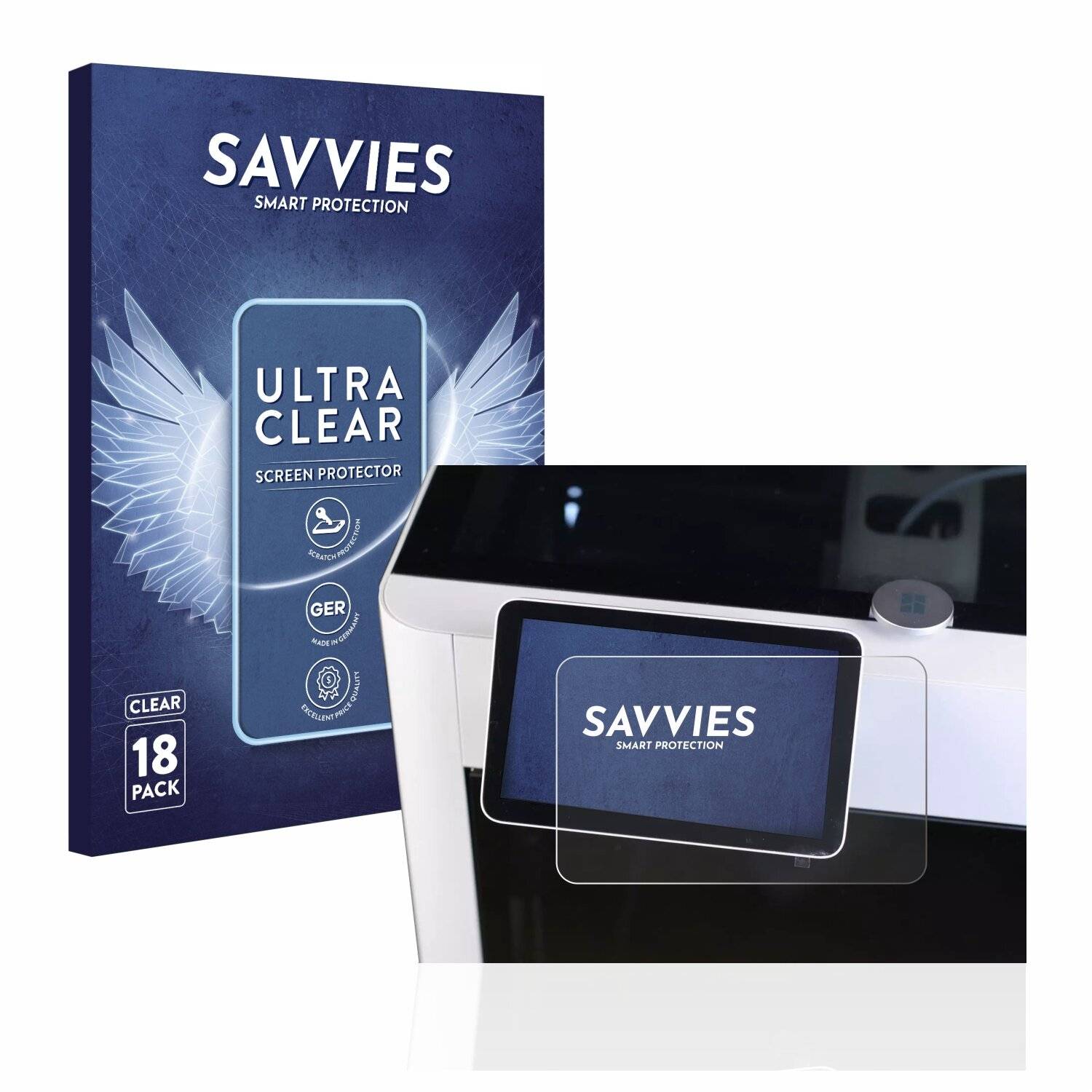 18x Savvies SU75 Displayschutzfolie für Bambu Lab X1-Carbon 3D