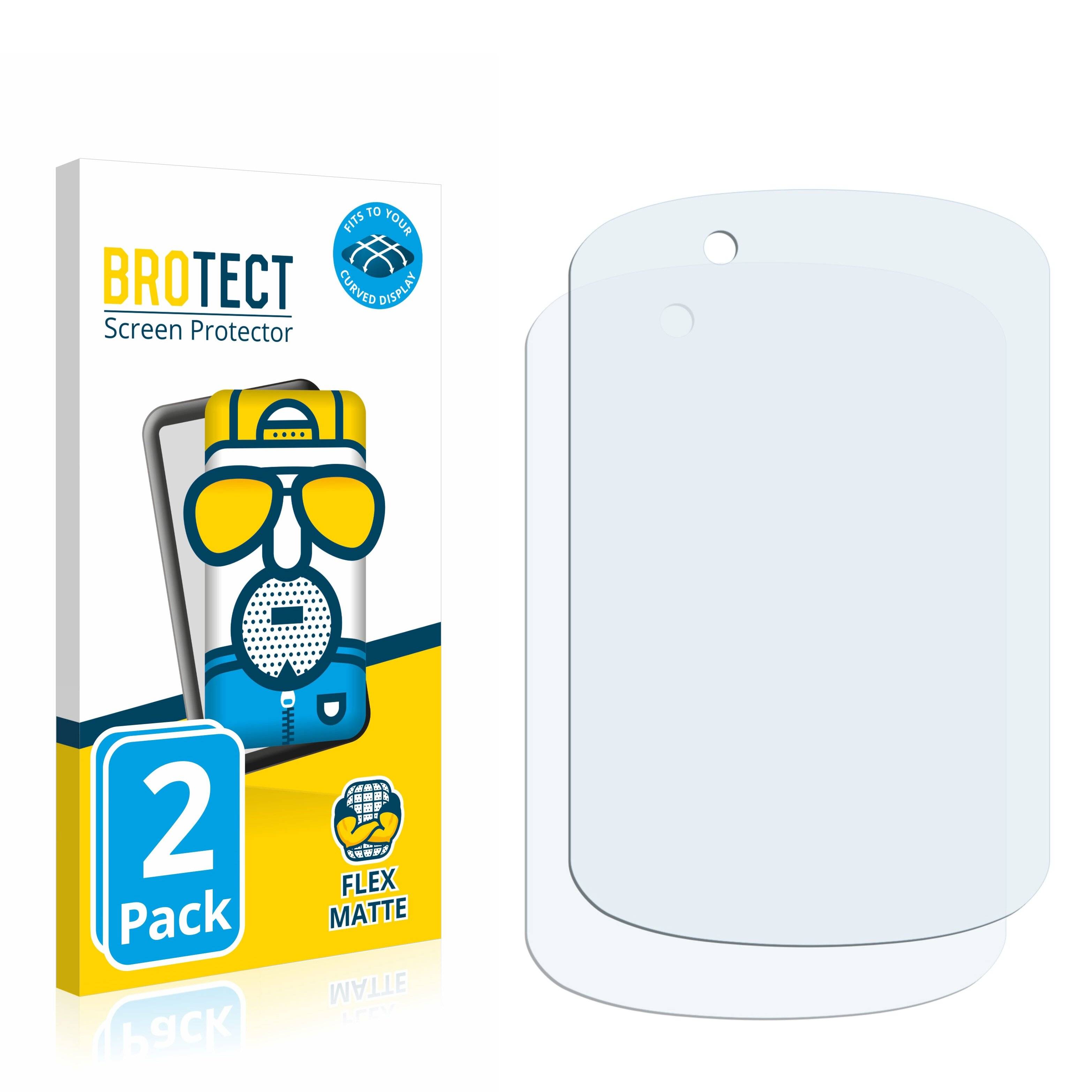 2x BROTECT Flex Matte Full-Cover Displayschutzfolie für Garmin Edge