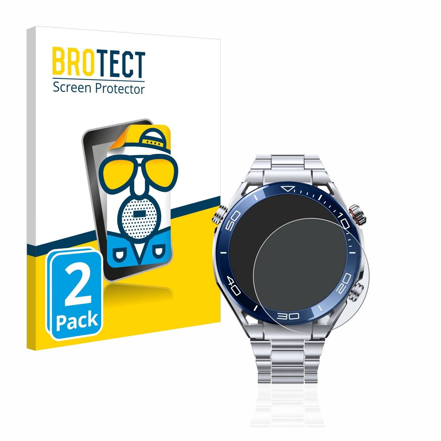 2x BROTECT Matte Displayschutzfolie für Huawei Watch Ultimate (48,5 mm) - Entspiegelt,