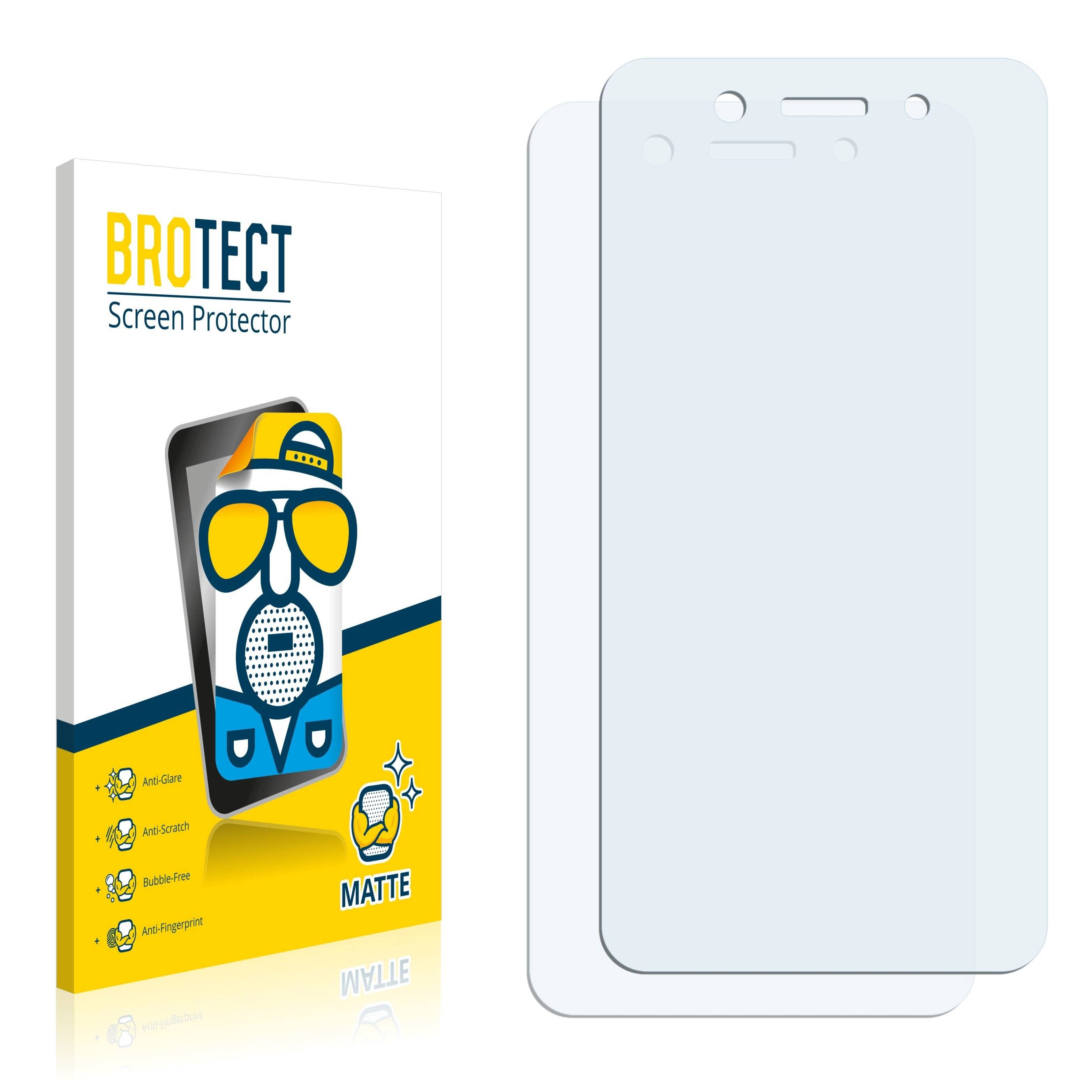 2x BROTECT Matte Displayschutzfolie für Itel A23 Pro - Entspiegelt,
