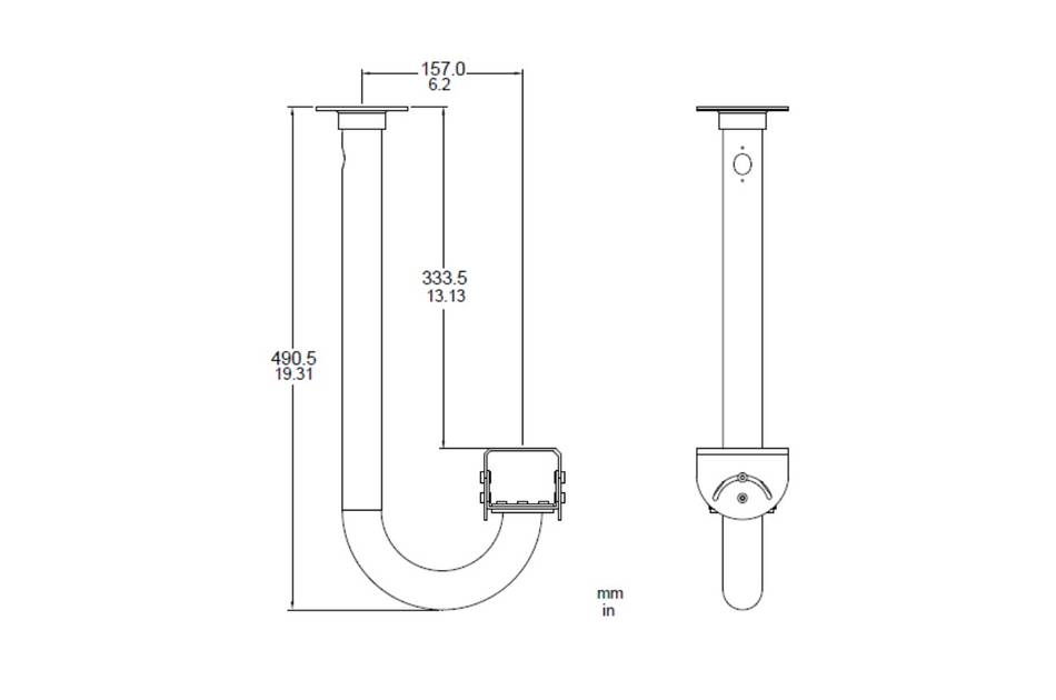 Bosch LTC 9219/01, Adapter für Deckenmontage für HSG, UHI, UHO-Gehäuse