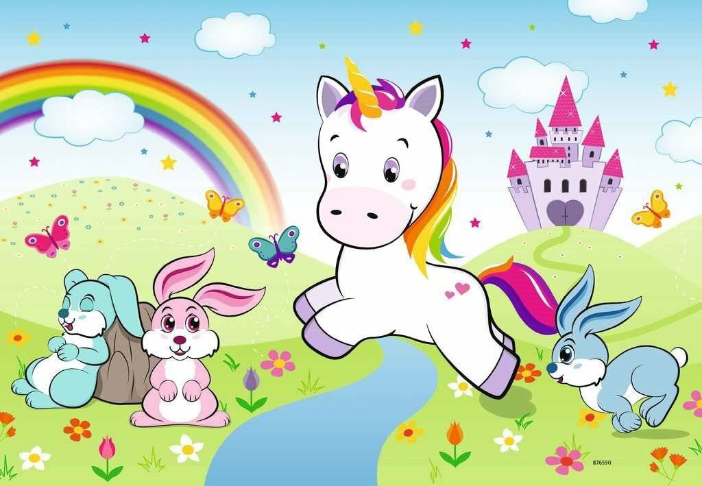 Puzzle 2x24 Teile Märchenhaftes Einhorn Zwei Puzzles für doppelten Puzzlespaß