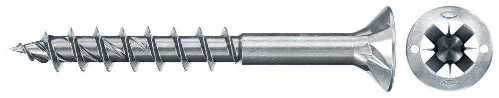 Eine Nahaufnahme einer Metallschraube mit Gewinde, die die scharfe Spitze und die spiralförmigen Gewindegänge zeigt, die zum Verbinden von Materialien verwendet wird.