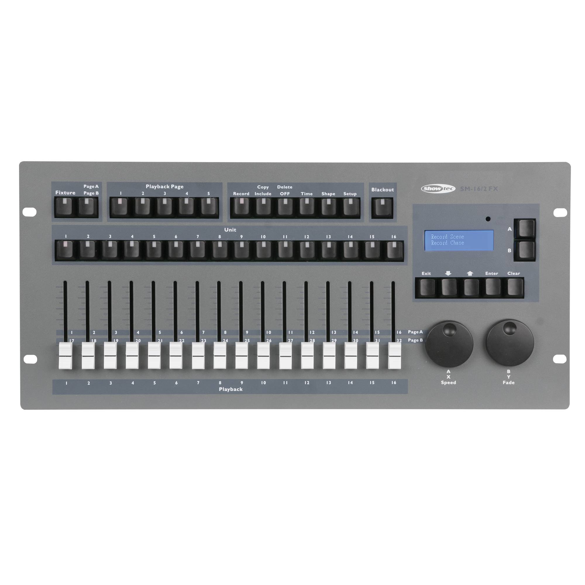 Showtec SM-16/2 FX Lichtpult mit 32 Kanälen und Shape Engine