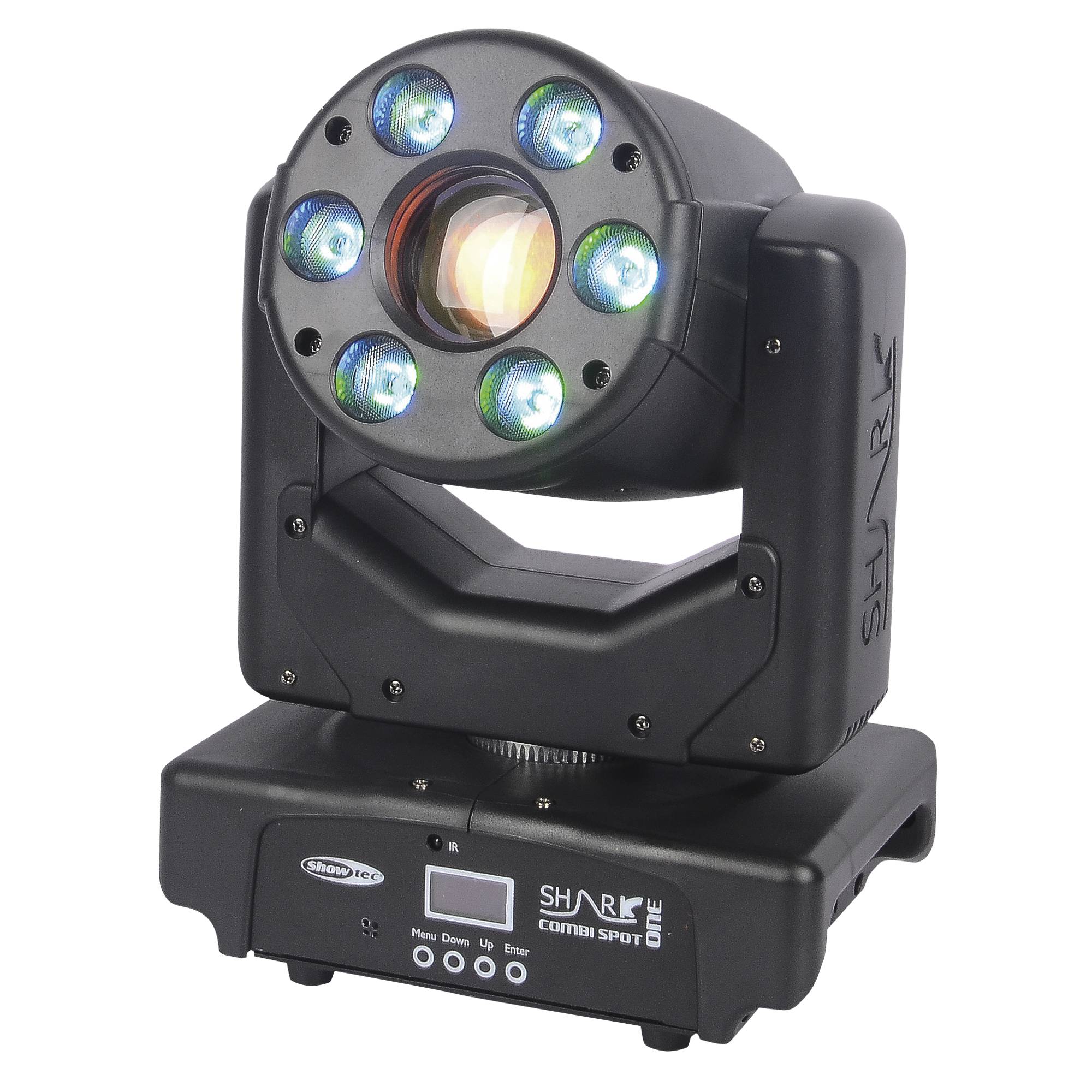 Showtec Shark Combi Spot One 6x 8 W RGBW LED Wash und Spot Moving Head