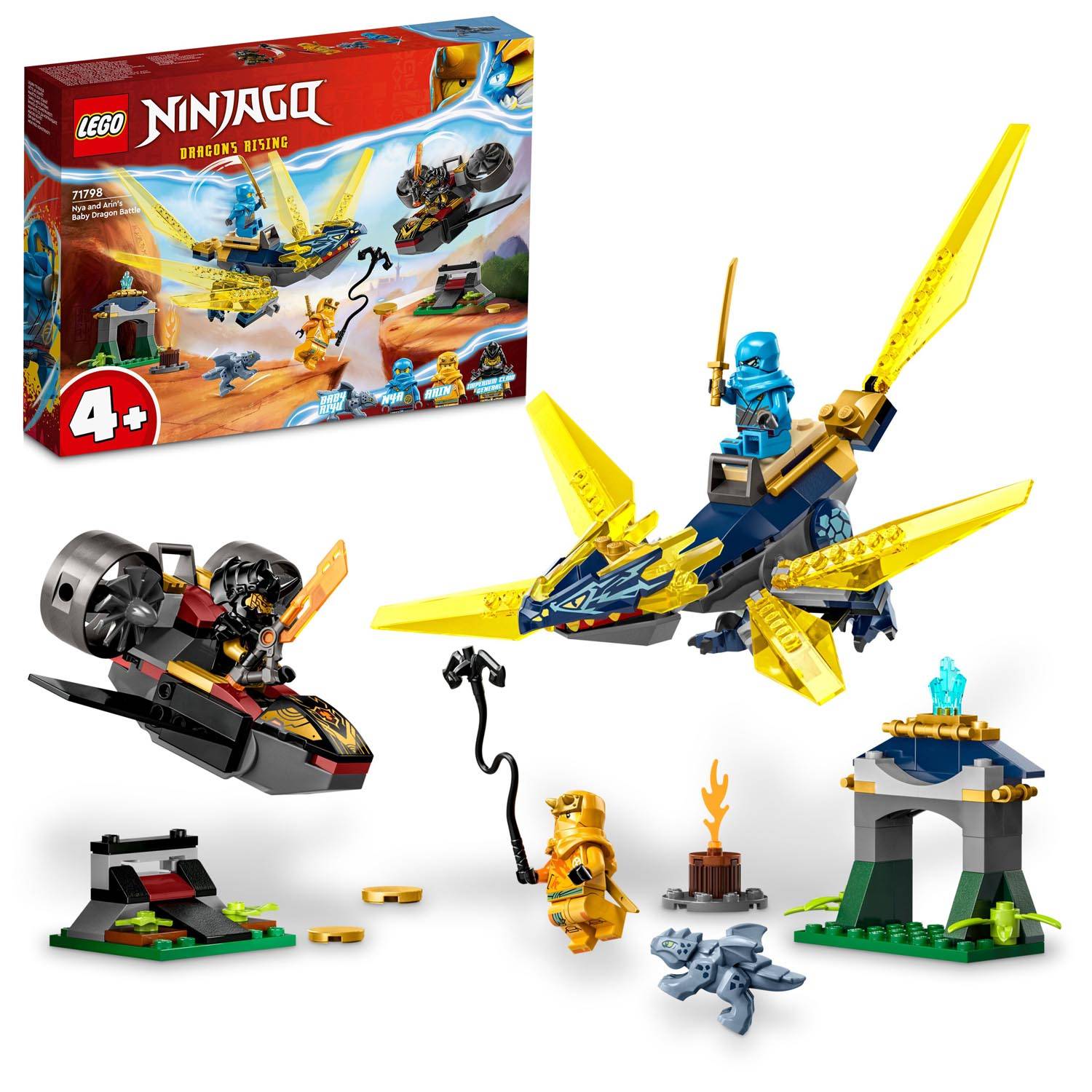LEGO® NINJAGO® 71798 Duell zwischen Nya und Arins Babydrachen