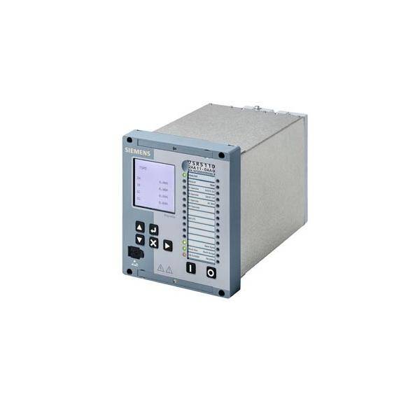 Elektronisches Siemens Relaisgerät mit digitaler Anzeige und Tastatursteuerung, verwendet für elektrischen Schutz und Automatisierungssysteme.