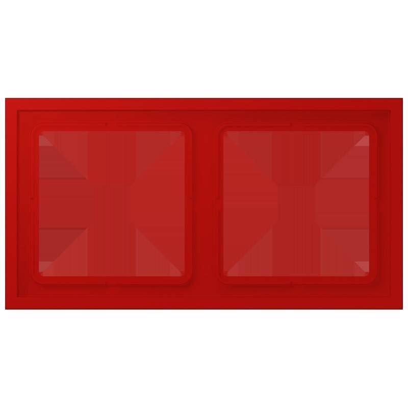 Das weiße Album der Beatles in Rot.