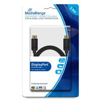 MediaRange MRCS159, 2 m, DisplayPort, DisplayPort, Männlich, Männlich, Gold