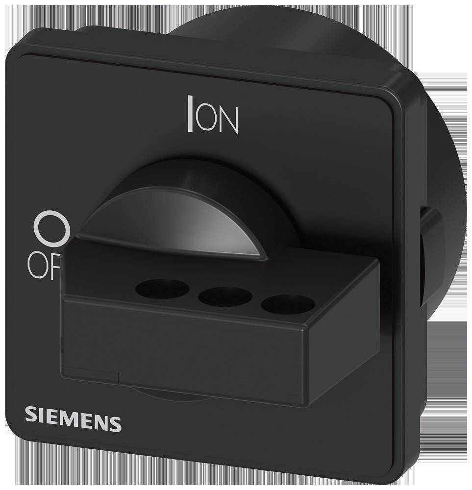 Siemens-Schalter mit den Beschriftungen ‚Ion' und ‚Off', der die Positionen für den Betrieb anzeigt.