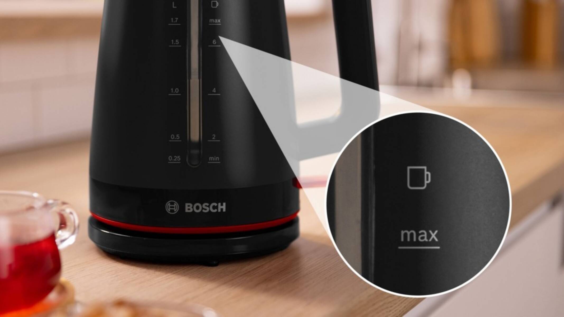 Bosch SDA Wasserkocher TWK3M123 sw