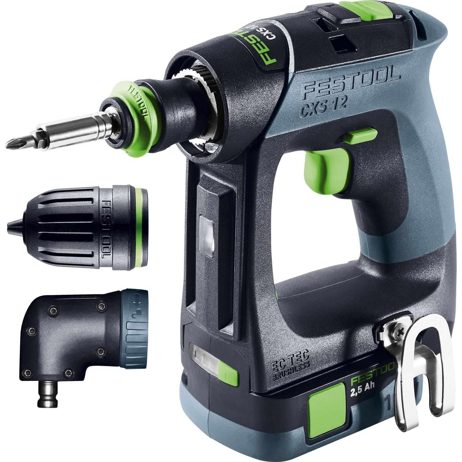 Festool Akku-Bohrschrauber CXS 12 2,5-Set / 2x 2,5 Ah Akku + Ladegerät im Systainer - 576865