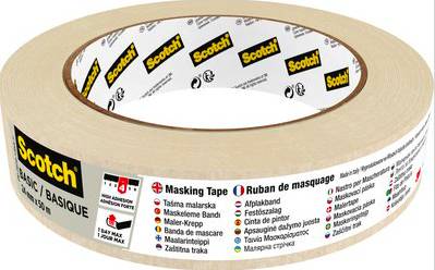 3M Scotch Abdeckband - Basic - Allzweck-Klebeband - Beige