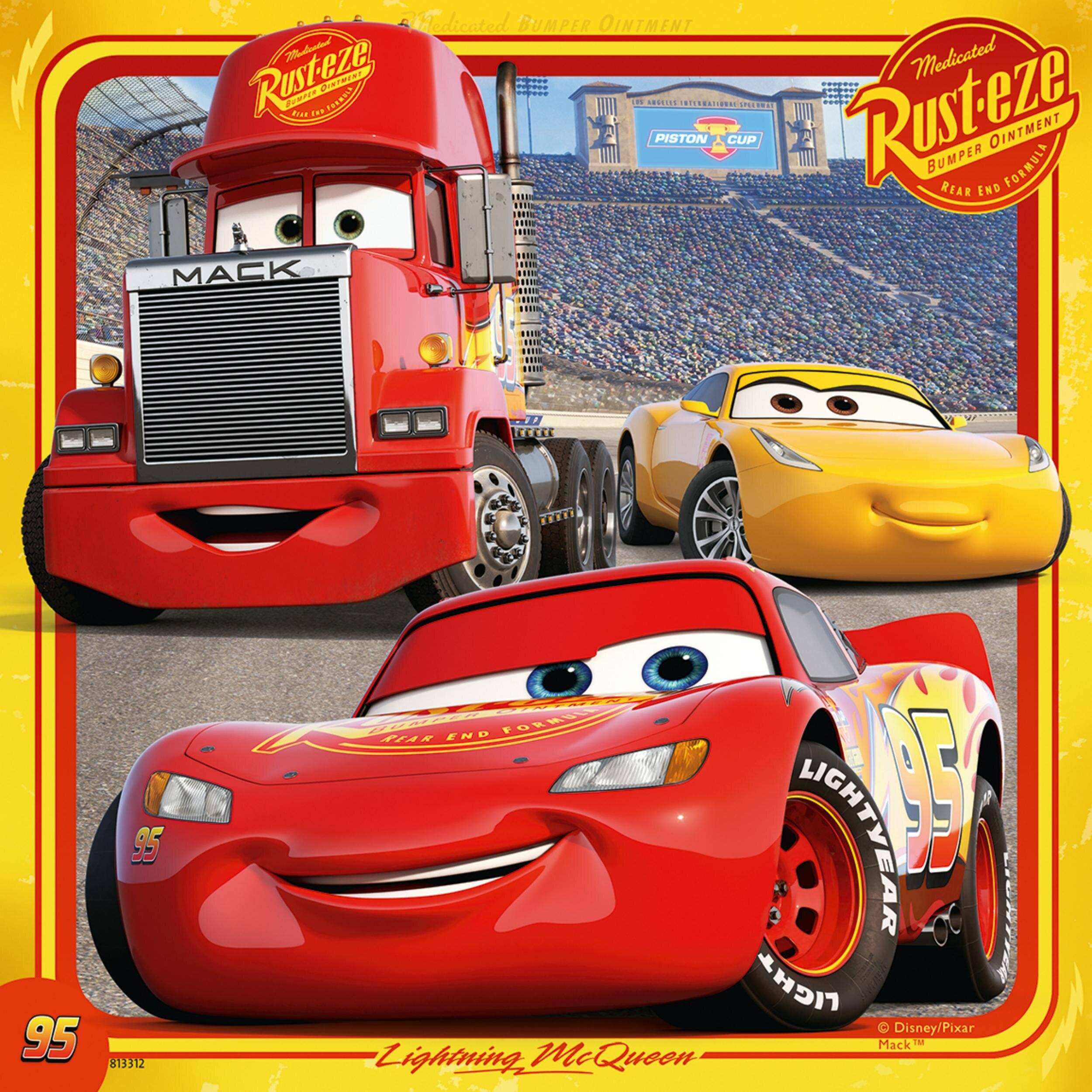 Disney Cars 3 Puzzle, 3x49tlg.