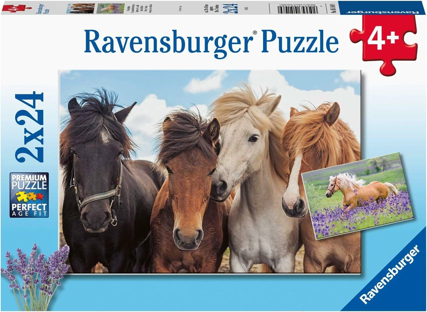 RAVENSBURGER Horse Love Puzzle 2x24 Teile