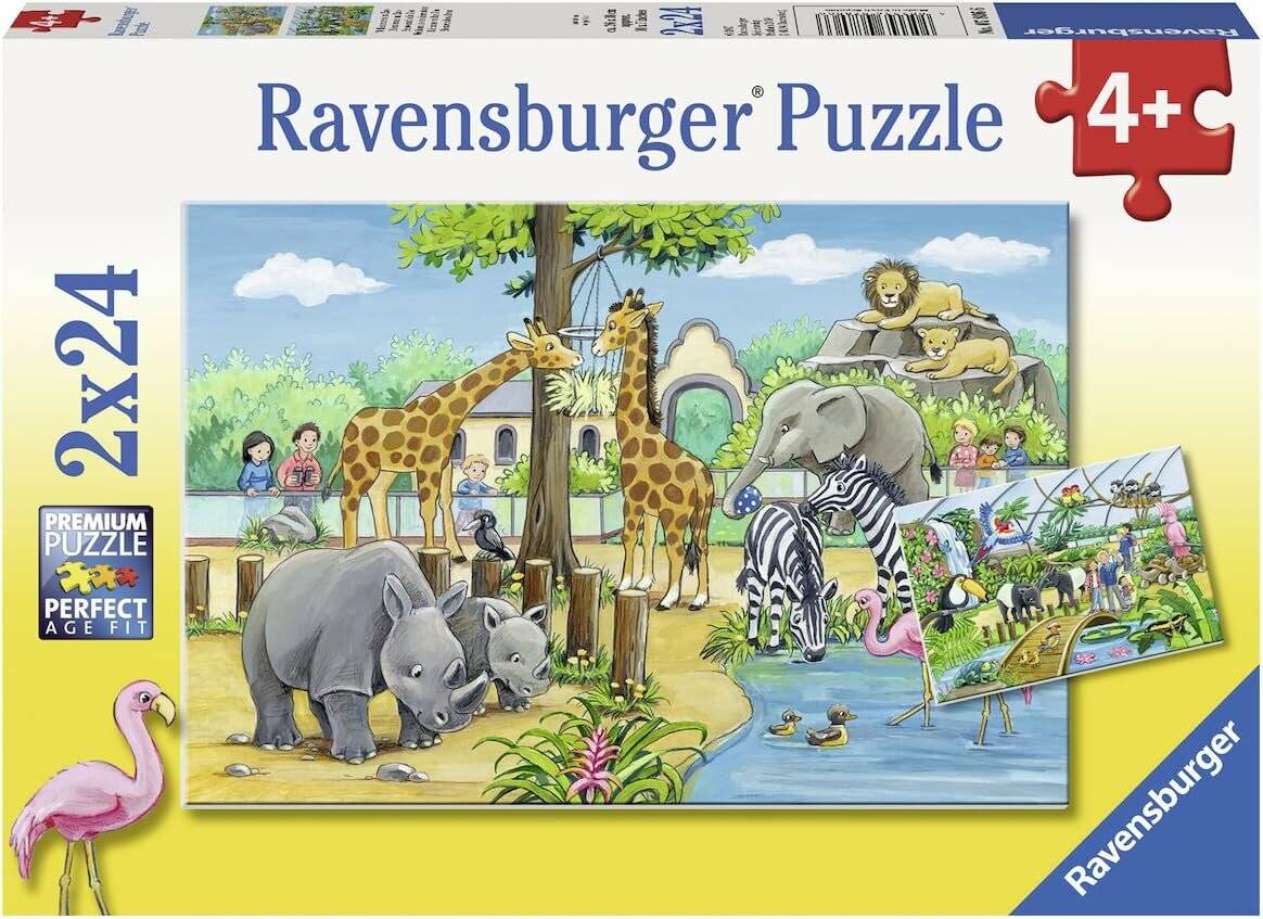 Kinderpuzzle Willkommen im Zoo (2x 24 Teile)