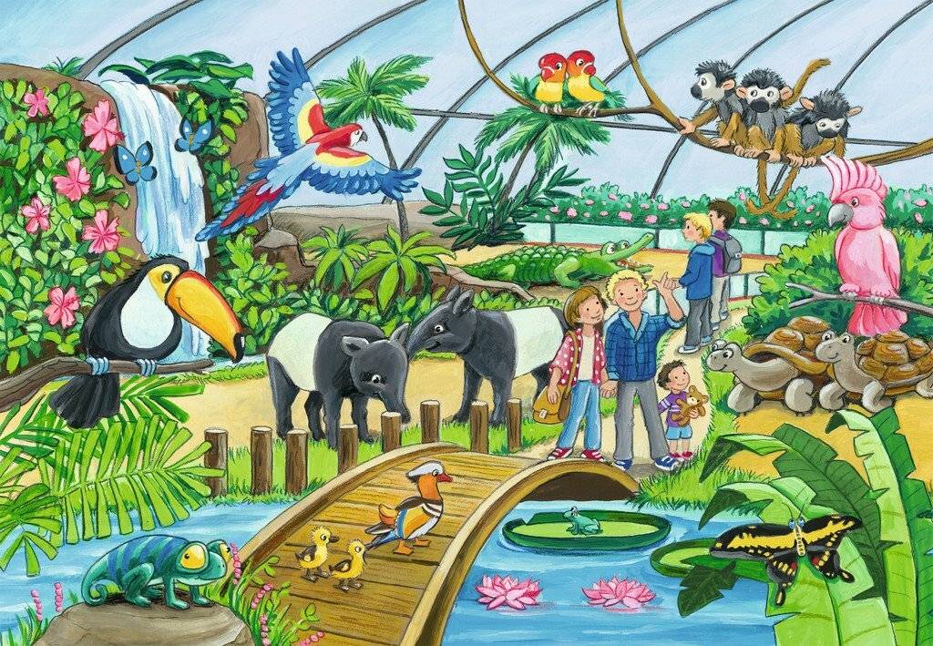 Kinderpuzzle Willkommen im Zoo (2x 24 Teile)