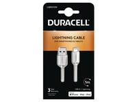Duracell USB5012W - 1 m - USB A - Lightning - 2.0 - Weiß