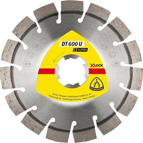 Dia.-Trennscheibe X-LOCK 125x22,2x2,4mm DT600U Klingspor - Artikel: 4014855373857