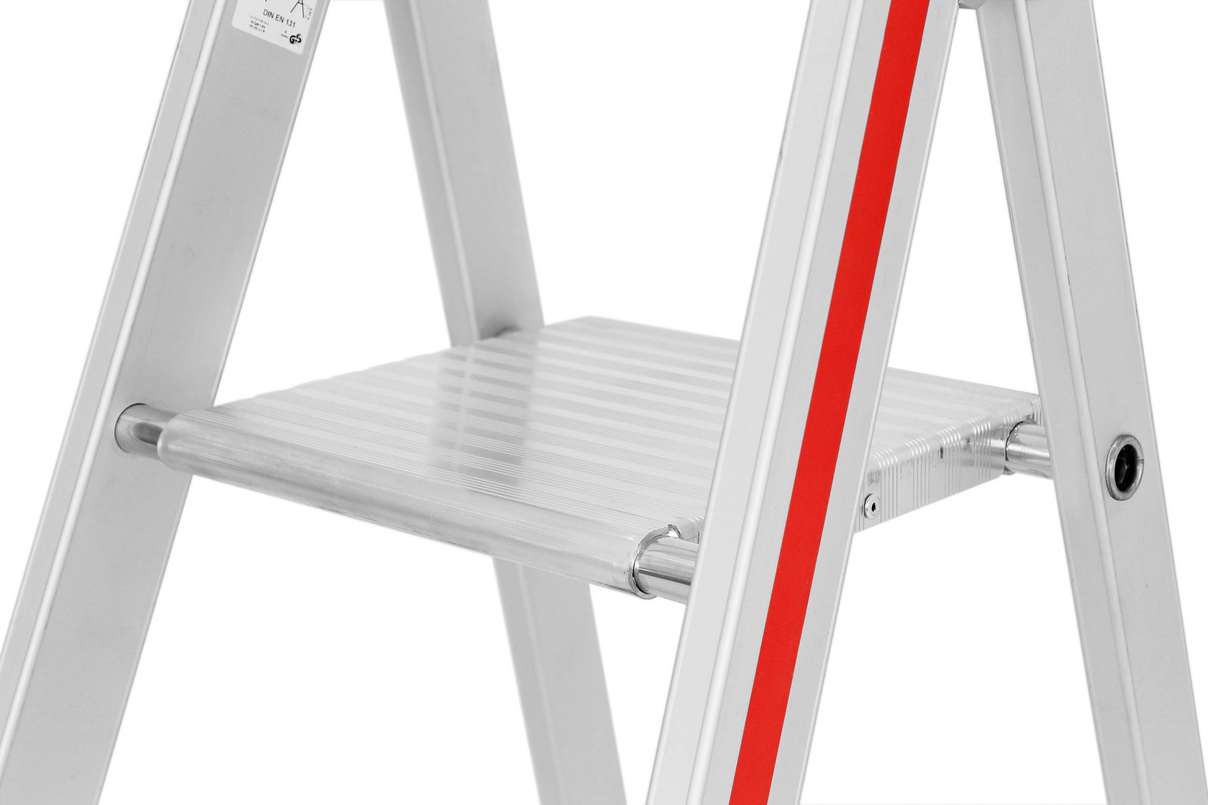 Hymer Stufenstehleiter mit Plattform und Ablageschale 7 Stufen