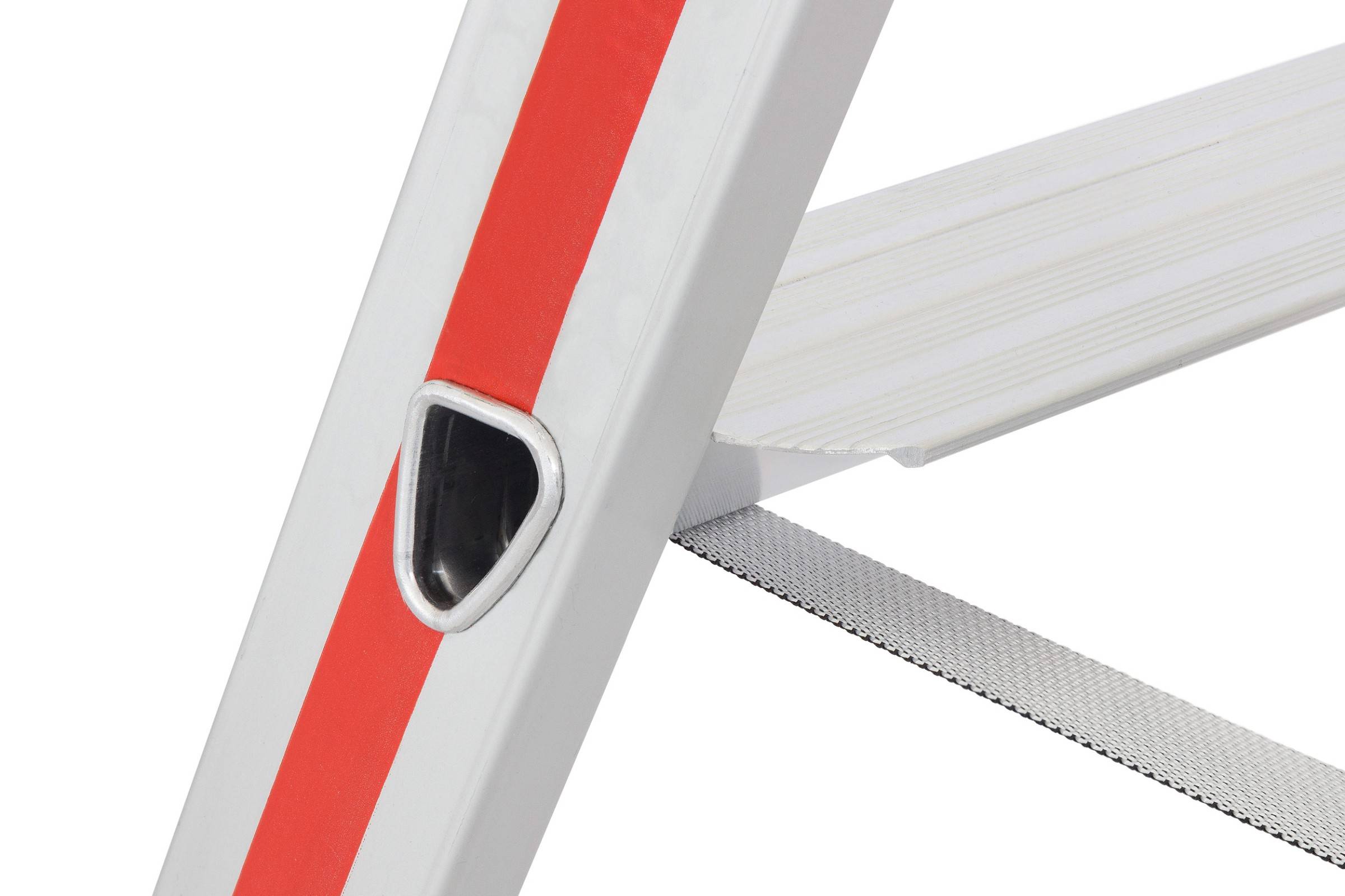 Hymer Stufenstehleiter mit Plattform und Ablageschale 7 Stufen