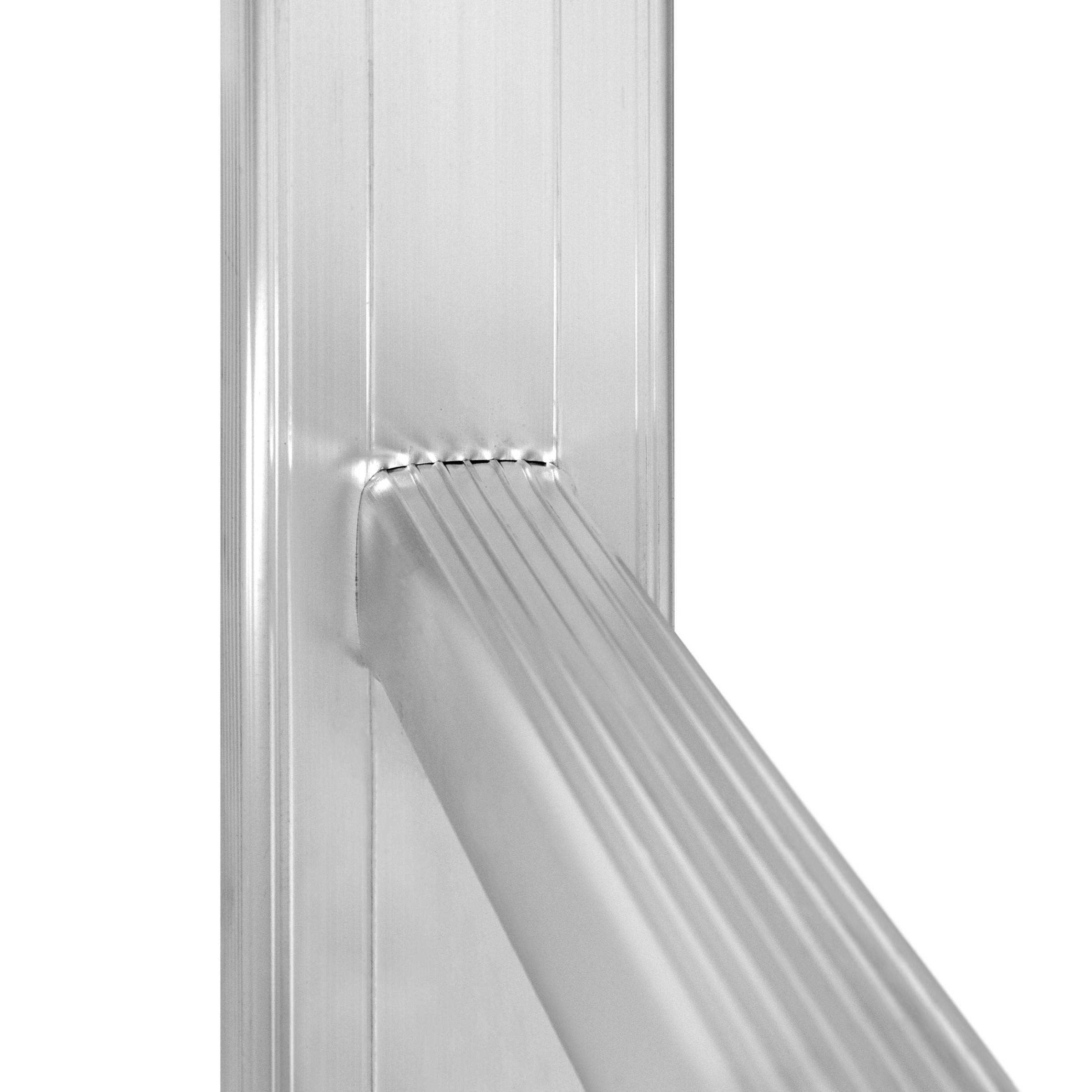 Hymer Schiebeleiter mit gebogener Traverse 2x8 Sprossen