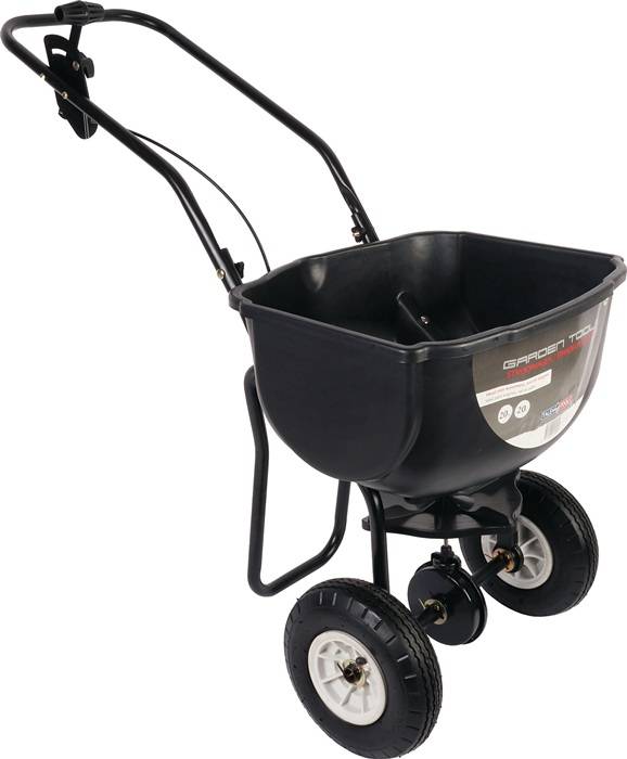 Streugutwagen 20l Ku.schwarz Bereifung Gummiräder luftbereift 10-15m TALEN TOOLS