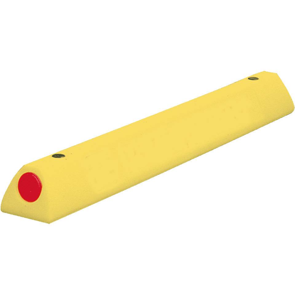 Parkplatzbegrenzung, mit 2 roten Reflektoren, gelb, 450x100x90mm