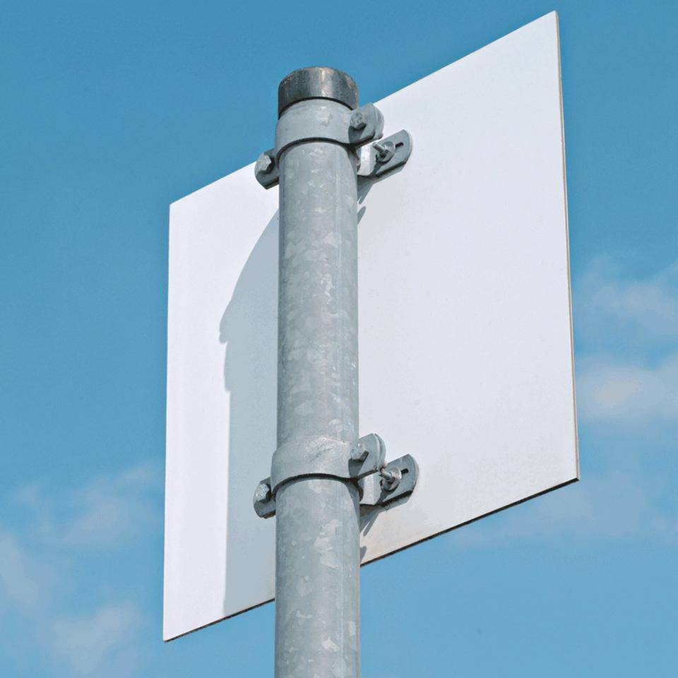 Rohrpfosten zum Einbetonieren, Stahl, Ø 76mm, Länge 3000mm, Wandstärke 2mm