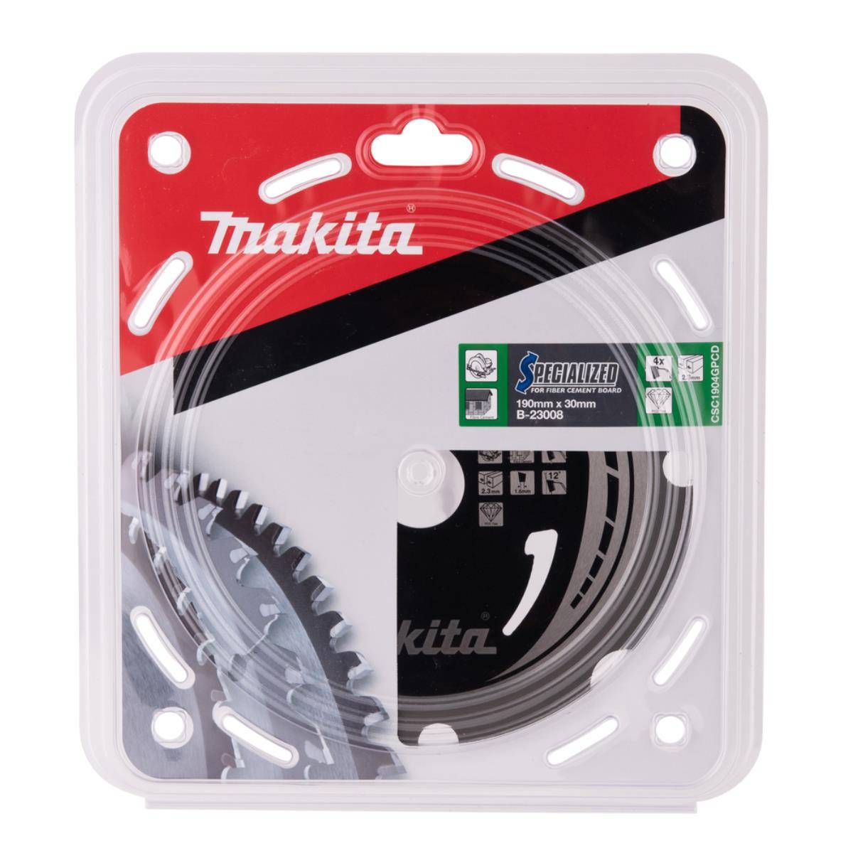 Makita Kreissägeblatt für Faserzement 190 x 20 x 2,3 mm • 4 Zähne