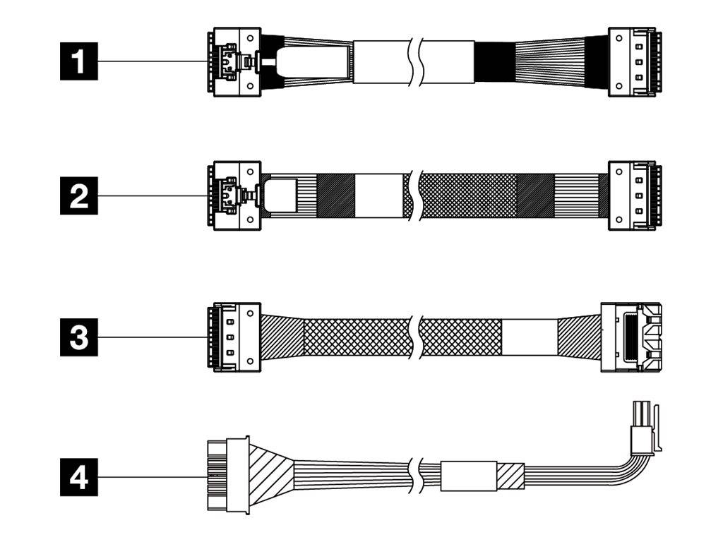 Lenovo - Speicherkabelkit - für 2,5"" Chassis