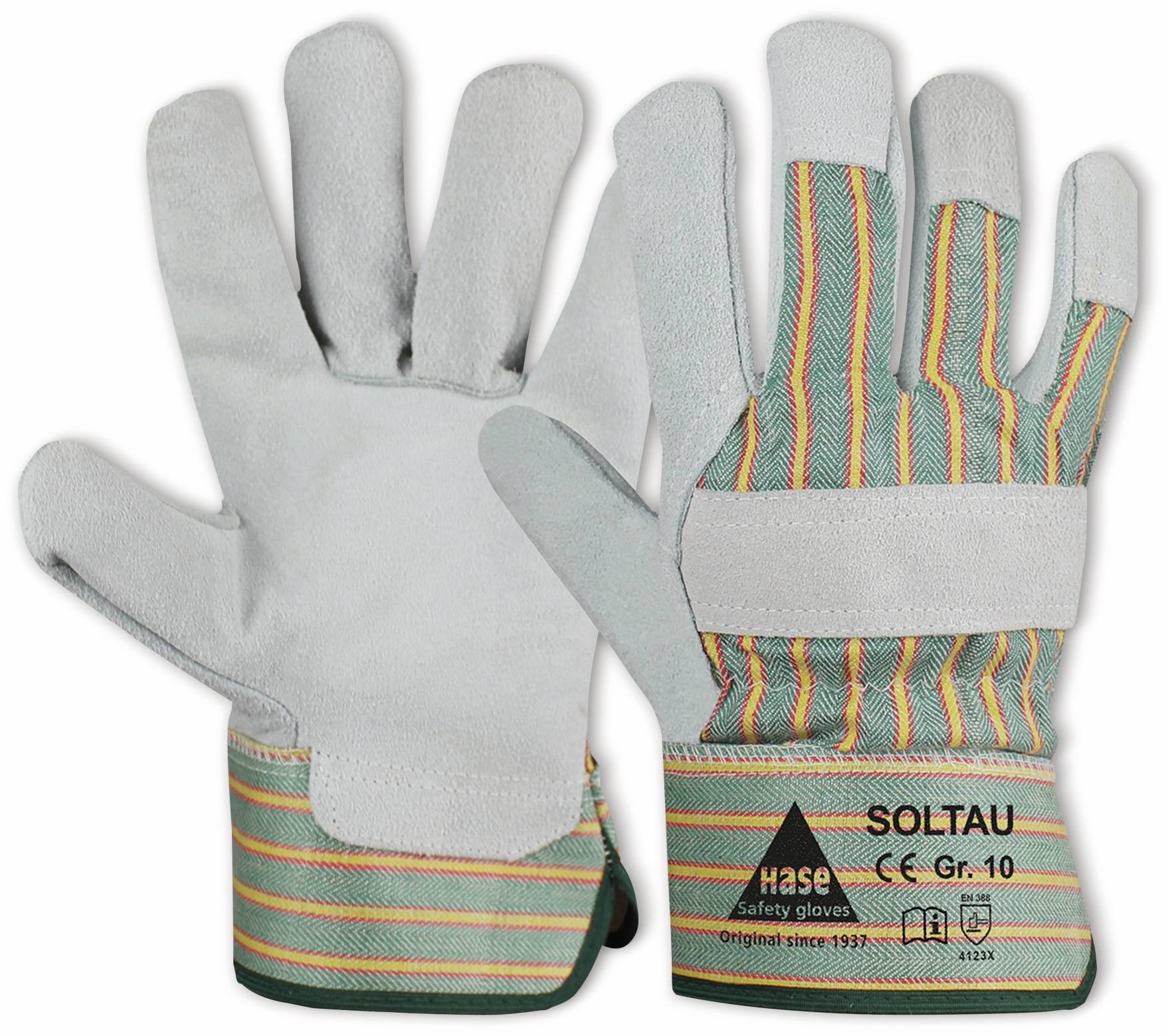 HASE SAFETY GLOVES Arbeitshandschuhe Spaltleder, EN 388, EN 420, Größe 11