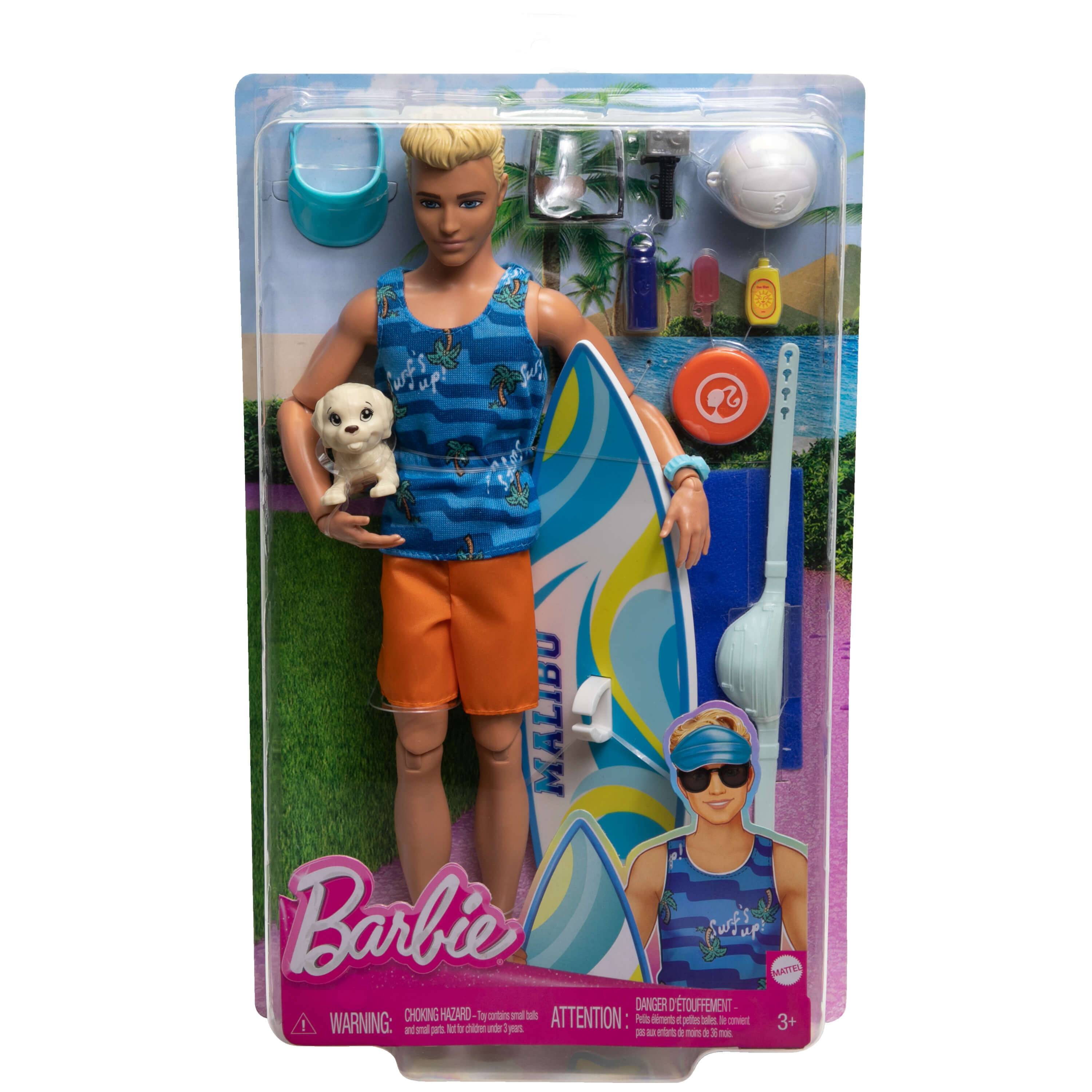 Mattel HPT50 - Barbie Ken Surfer-Puppe & Accy