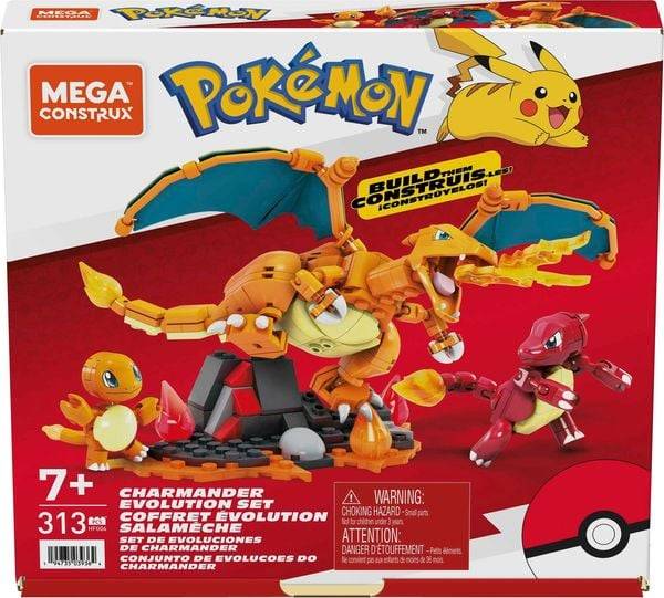 Mega Construx - Pokémon Glumanda Evolution Set