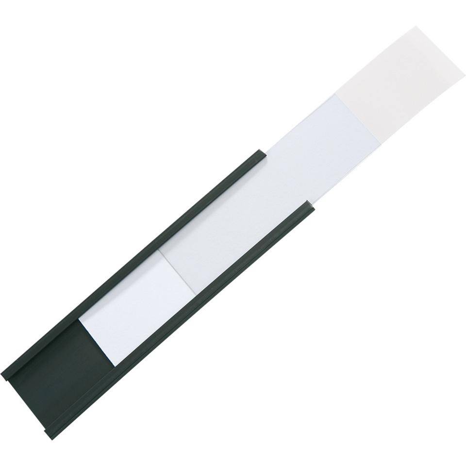 Magnetisches C-Profil-Set: Papierstreifen, Klarsichtfolien, 75x20mm, 100/VE