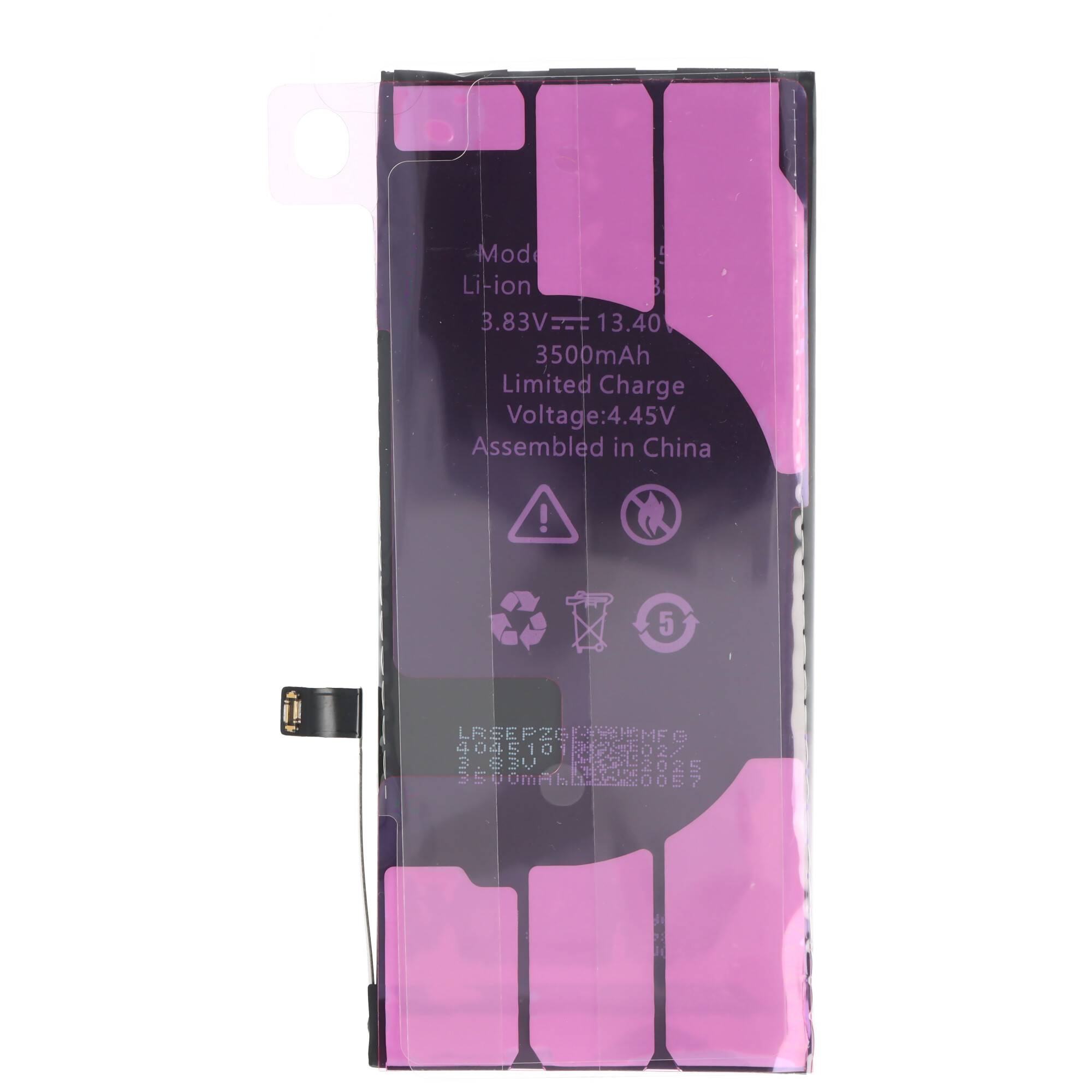 Akku passend für Apple iPhone 11, Li-Polymer, 3,83V, 3500mAh, 13,4Wh, built-in, ohne Werkzeug