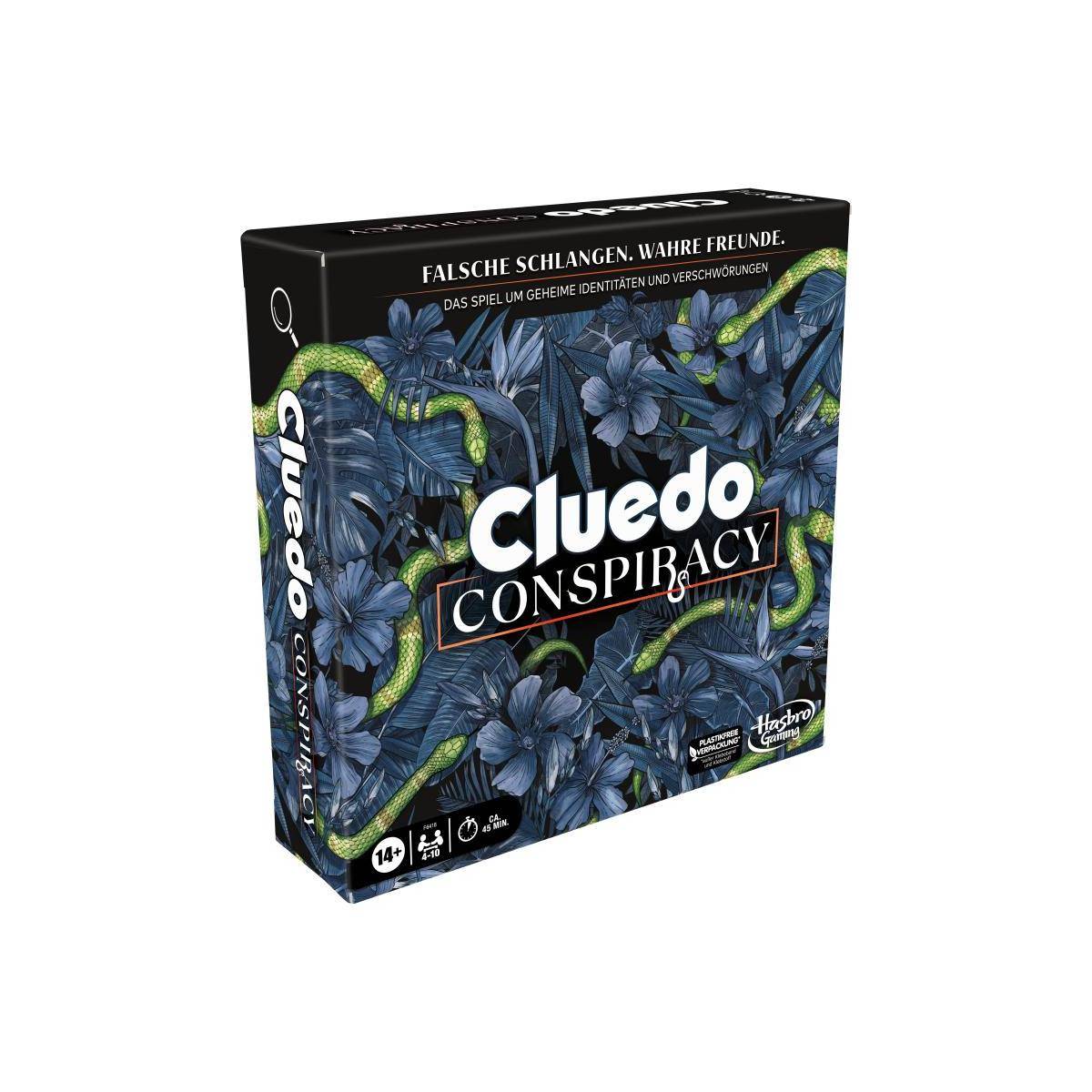 HASD0080 - Cluedo Conspiracy, Brettspiel, für 4-10 Spieler, ab 14 Jahren (DE-Ausgabe)