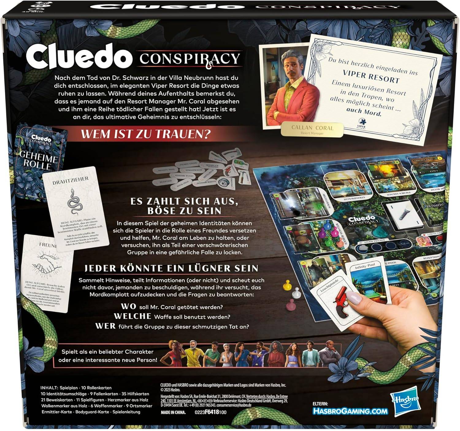 Hasbro F6418100 Gaming - Cluedo Conspiracy Brettspiel