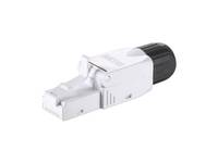 Equip Cat.6A Werkzeuglose RJ45-Stecker, 5 Stück/Set, RJ-45, Schwarz, Weiß, Männlich, Gerade, Polycarbonat (PC), Cat6a