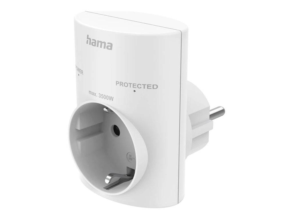 Hama - Netzteil - Netzspannung, Schutzkontakt, Überspannungsschutz - 16 A (Eurostecker)